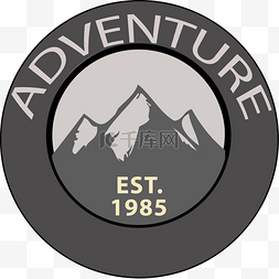 旅游logo图片_矢量手绘户外露营图标