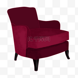 家居用品装饰图片_家居用品家具单人沙发紫红色系扁