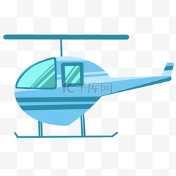 卡通直升飞机插画