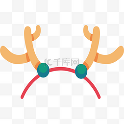 圣诞节驯鹿鹿图片_圣诞节驯鹿角头箍