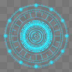 虚拟图形图片_科技开启元素图标高清图