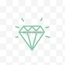 绿色钻石图标