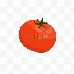 水果插画手绘图片_番茄水果蔬菜手绘插画素材