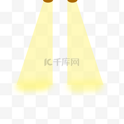 黄色并列舞台灯光光束