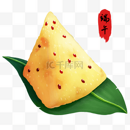 手绘红豆图片_端午节粽子节手绘粽子