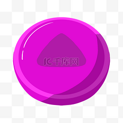 紫色的向上按钮插画