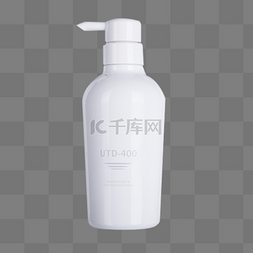 洗发水瓶子图片_白色塑料按压型瓶子