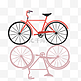 手绘自行车插画图案