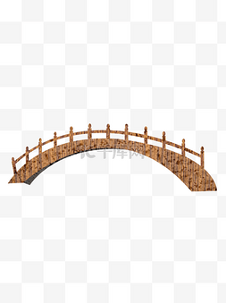 鹊桥木纹古典七夕节