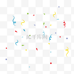 彩色气球图片_庆祝节日彩带元素