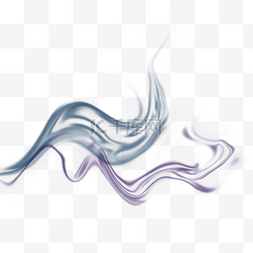 青色紫色双色烟雾