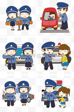 新公安警徽图片_交通安全从我做起插画