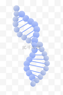 基因链链图片_浅紫色化学分子链插画