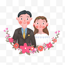 美满团员图片_婚礼季新人结婚幸福美满婚姻