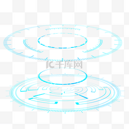 ui素材不规则图片_科技元素开启高清图