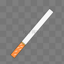 香烟图片_白色香烟矢量卡通风格