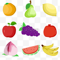 水果苹果图片_卡通水果图标小型合集