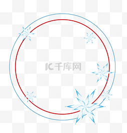 背景中国风纹理图片_可爱小清新中国风冬季边框png免费