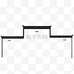 中国风水墨画海报图片_中国风水乡屋檐设计