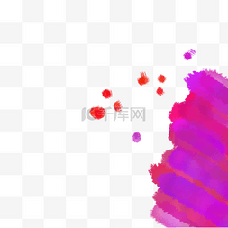红紫色水彩墨迹背景素材