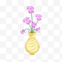 黄色的花瓶