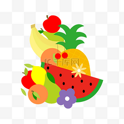 草莓卡通水果图片_矢量手绘卡通水果