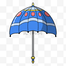 手绘撑开的伞