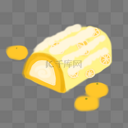 黄色奶油面包食物