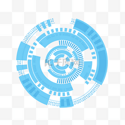 装饰数据图片_科技感大数据装饰人工智能几何圆