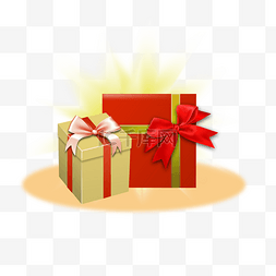 端午节礼物图片_金色立体包装礼盒元素