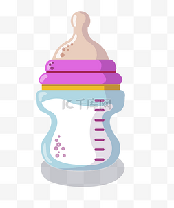 彩绘卡通婴儿奶瓶设计