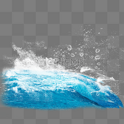 海浪图片_蓝色大海海浪海涛元素