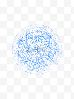 图片_几何图形科技感蓝色圆形互联网网