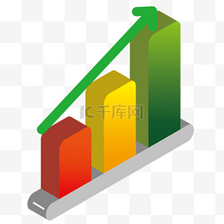 绿色ppt图表图片_绿色的PPT图表插画