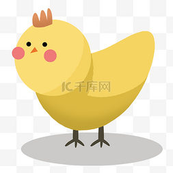 矢量黄色小鸡卡通图片_黄色小鸡可爱卡通动物