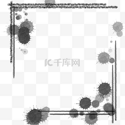 水墨图片_水墨墨迹边框插图