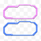 电商边框霓虹灯促销图标装饰图案