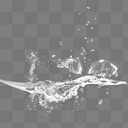 水的效果效果图片_溅起的水珠水滴元素