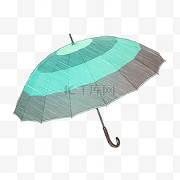 深蓝色浅蓝色灰色雨伞设计图