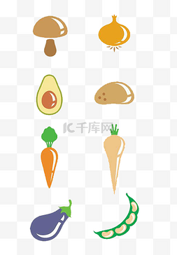 土豆图片_蔬菜卡通图标素材