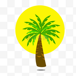 绿色棕榈树植物图