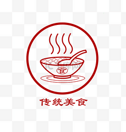 中华传统美食小吃矢量