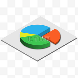 2.5D饼状图立体图标