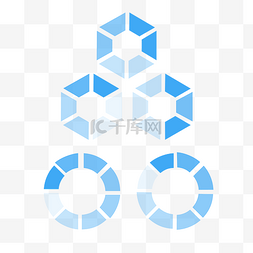 科技感几何图形装饰图案大数据点