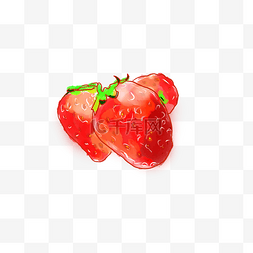 草莓水果手绘图片_手绘草莓PNG下载
