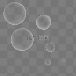 透明泡泡漂浮素材免费下载