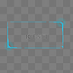 蓝色方框线条科技边框