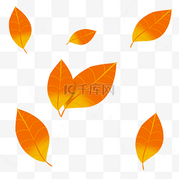 手绘水彩秋天图片_手绘水彩叶子绿色植物红叶
