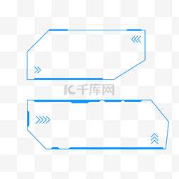 简单的蓝框技术元素