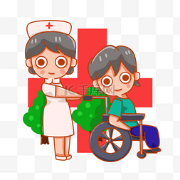 医生护士病人卡通图片_医疗医生护士护理